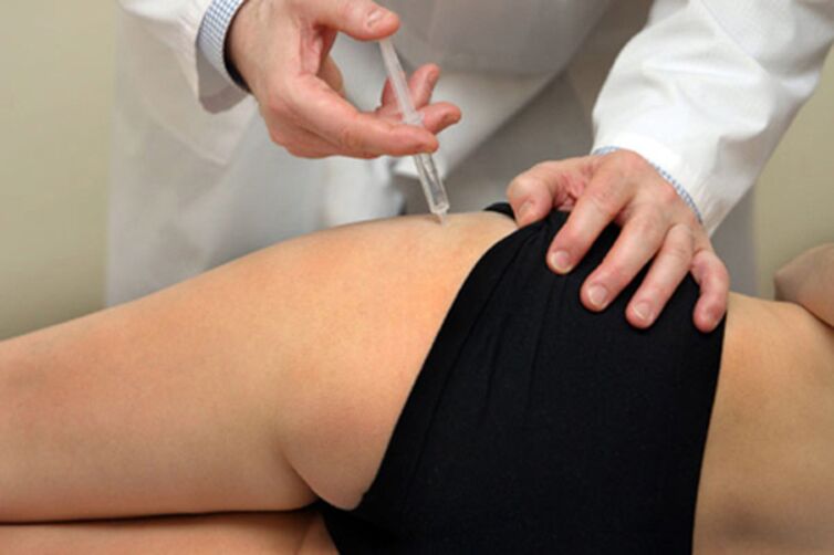 injection into the hip joint for osteoarthritis